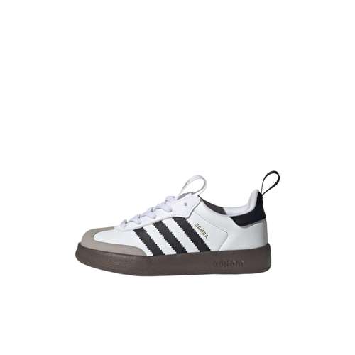 Adidas Originals AdiFOMSamba Ткань Детские Кроссовки для Тренировок Белый Черный Crom Серый Детские Возраст 3-7 Лет