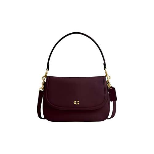 COACH Legacy Коровья кожа Сумка через плечо Средняя Женская Бордовая