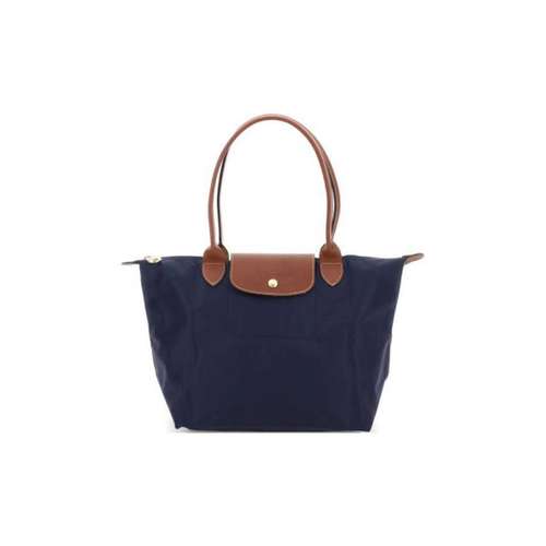 LONGCHAMP Le Pliage Переработанный холст Tote сумка сумка для покупок сумка через плечо женская морской синий