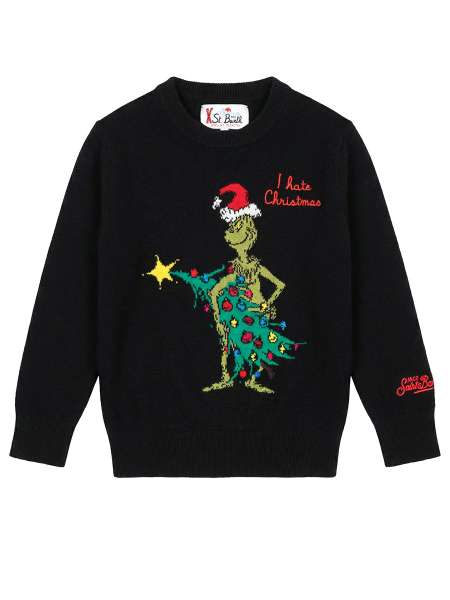 Джемпер из шерсти и вискозы, MC2 SAINT BARTH, DOUGLAS - GRINCH HATE CHRISTMAS 00 EMB