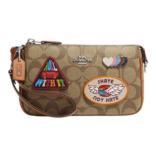 COACH Nolita Кожа Маленькая Сумка Плечевая Сумка Клатч Маленький Женский Коричневый