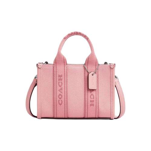 COACH Smith Холст с телячьей кожей Сумка из холста Сумка-тоут Сумка для покупок Сумка через плечо Мини-сумка для женщин