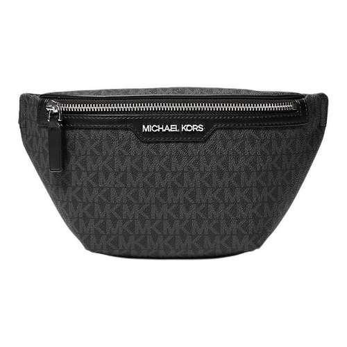 MICHAEL KORS Покрытый холст через плечо поясная сумка (бандана) мини мужская черная