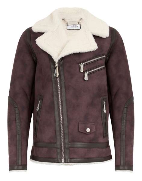 Дубленка из экомеха, PHILIPP PLEIN, LAEC-MRB3073-PTE003N_04
