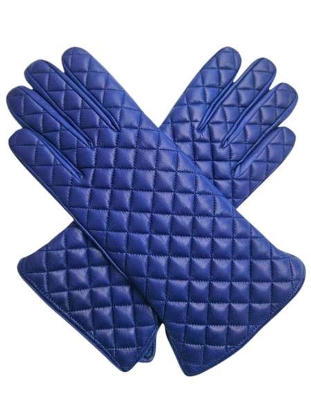 Перчатки кожаные, SERMONETA GLOVES, CHANEL_Violet
