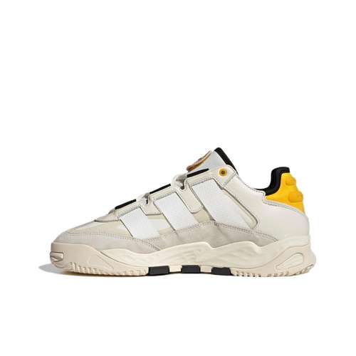 Adidas Originals Niteball Кожа Амортизация Противоскользящий Низкий Верх Повседневная Обувь Унисекс Белый