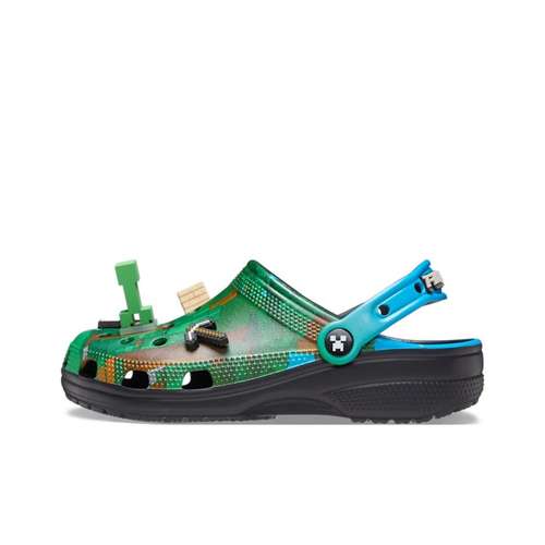 Crocs Classic Sabo Рубцовые Сабо Резиновые Унисекс Зеленый Синий