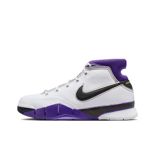 Nike Zoom Kobe 1 High Топ Баскетбольные кроссовки Мужские Белый Фиолетовый Черный 2026 EDITION