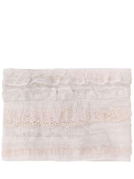 Шарф с кружевом, NINA RICCI, 14EJEC001C00574