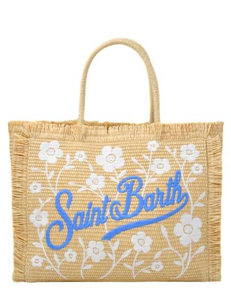 Сумка пляжная, MC2 SAINT BARTH, VANITY STRAW N GARDEN 1031 EMB