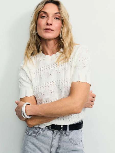 Укороченный джемпер из хлопка