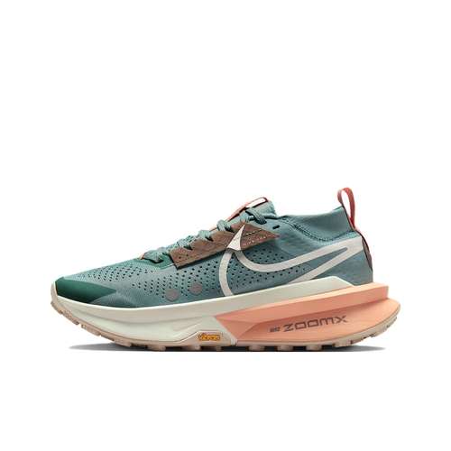 Nike Zegama 2 Амортизация Устойчивость к истиранию Низкие Беговые кроссовки Женские Зеленые