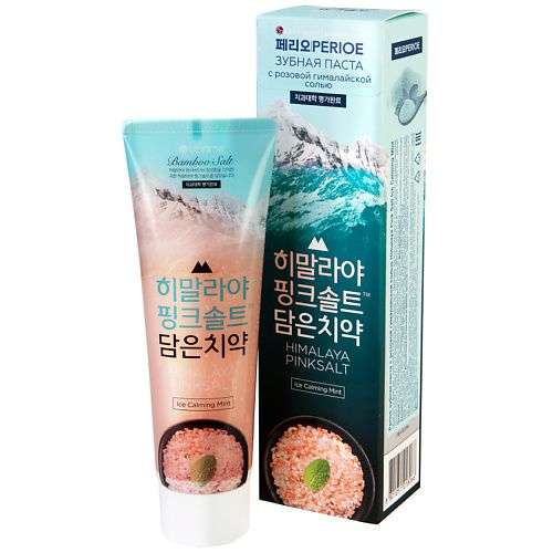 PERIOE зубная паста с розовой гималайской солью Himalaya Pink Salt Ice Calming Mint