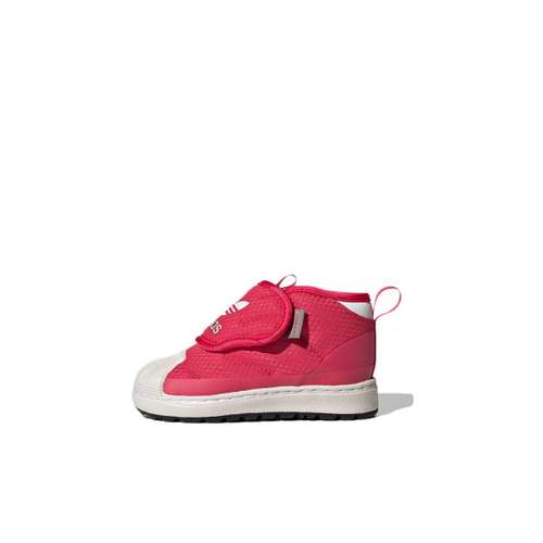 Adidas Originals SUPERSTAR 360 Удобная Термическая Обувь для Малышей MID Розовая Белая