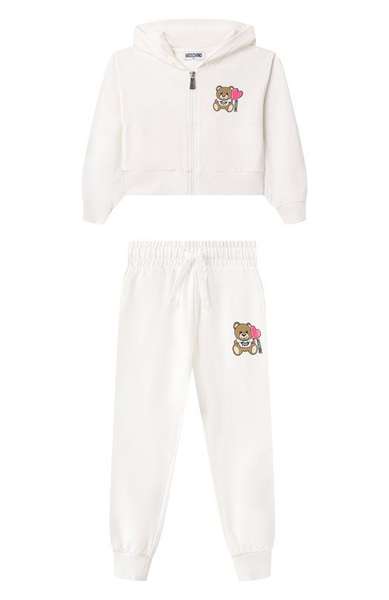 Детское: Комплект из толстовки и брюк Moschino
