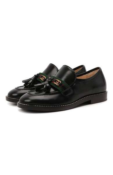 Детское: Кожаные лоферы Gucci