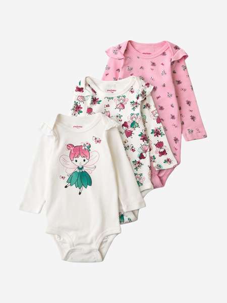 Боди для девочек, 3 шт PlayToday