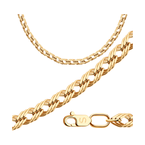 Цепь SOKOLOV из золота, плетение Тройной ромб, 585 проба