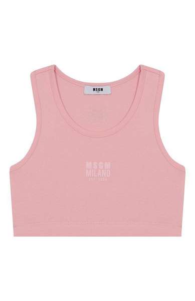 Детское: Хлопковый топ MSGM kids