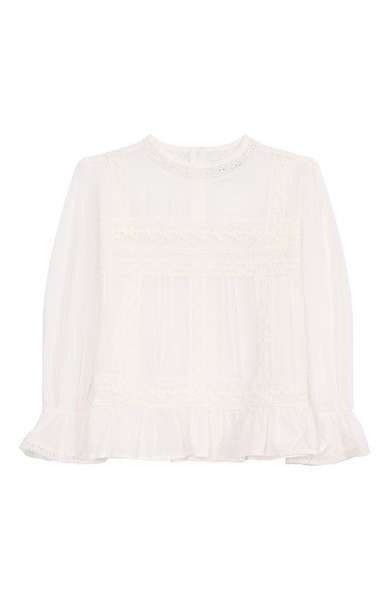 Детское: Хлопковая блузка Ermanno Scervino