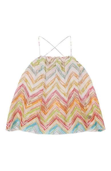 Детское: Топ из хлопка и шелка Missoni