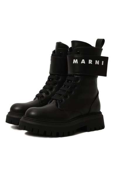Детское: Кожаные ботинки Marni
