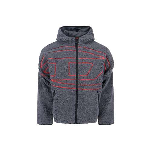 DIESEL Серый Мужской Бархат Куртка