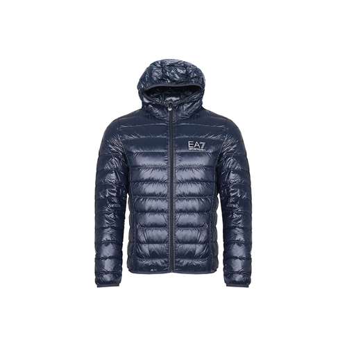 EMPORIO ARMANI EA7 Пуховик Зимний Мужской Темно-синий Синий