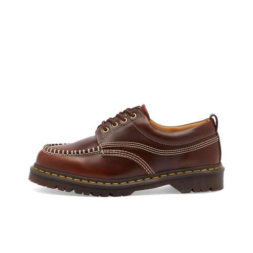 Dr.Martens Кожа Низкие Повседневные Кроссовки Унисекс Коричневые
