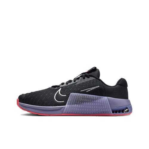 Nike Metcon 9 Устойчивые к истиранию Дышащие Низкие Кроссовки для тренировок Женские Черные Фиолетовые