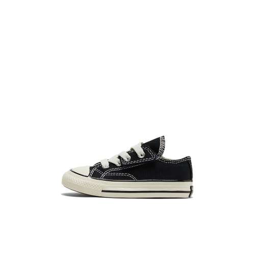 Converse Chuck 70 1V Устойчивая к истиранию Низкая Обувь для малышей Угольно-черная для младенцев и малышей