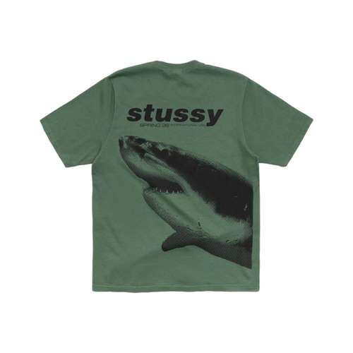 Stussy SS26 Shark Tee ПИГМЕНТ Окрашенная Футболка Унисекс