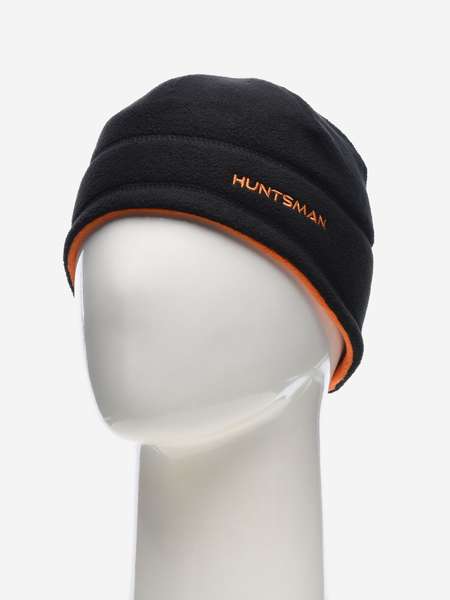 Шапка мужская HUNTSMAN флисовая двусторонняя бини для рыбалки и охоты