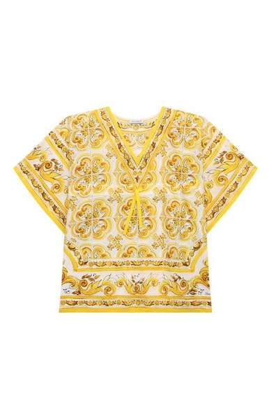 Детское: Хлопковая туника Dolce & Gabbana