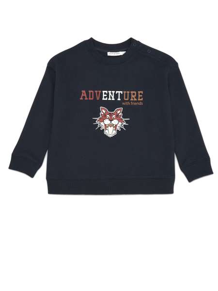 Толстовка хлопковая, MOTHERBEAR, 2B21SWHDE001-NAVY