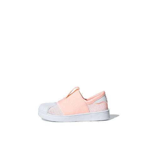 Adidas Originals Устойчивая к истиранию низкая обувь для малышей розового и белого цвета для младенцев и малышей