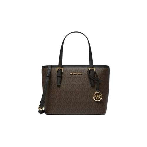 MICHAEL KORS Jet Set Покрытый холст с кожаными вставками сумка-тоут сумка для покупок сумка через плечо ручная сумка