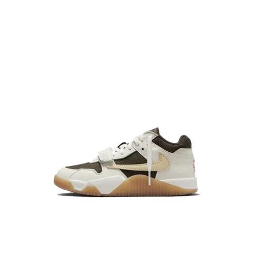 Travis Scott x Jordan Jumpman Джек TR Амортизация Износостойкий Низкий Топ Детские Баскетбольные Кроссовки