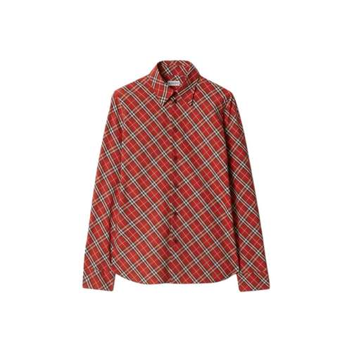 Коллекция Burberry SS25 Новогодние поздравления для года Змеи Женская рубашка Герань