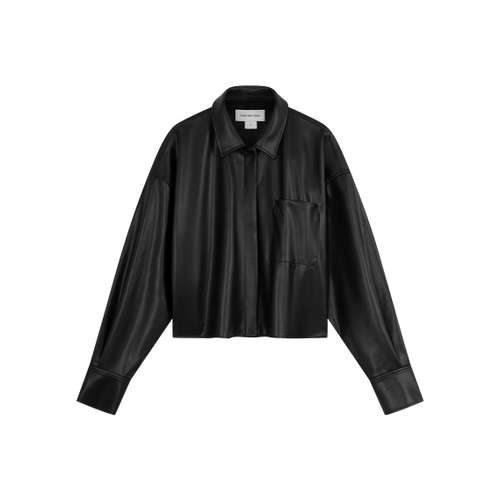 Calvin Klein SS25 Укороченное пальто женское цвет космический черный