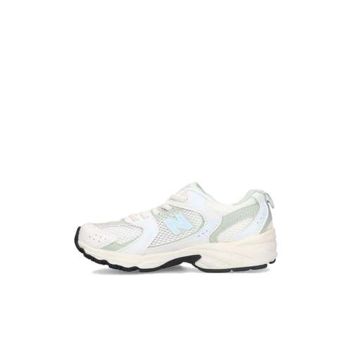 New Balance NB 530 Устойчивые к истиранию низкие детские беговые кроссовки Белый Зеленый Малыш
