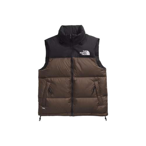 THE NORTH FACE 1996 Коллекция FW24 Ретро Nuptse Жилет Мужской Черный Коричневый