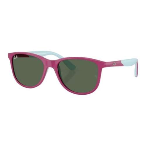 RayBan Литьевые Овалные Солнцезащитные Очки Детские Фуксия Черный