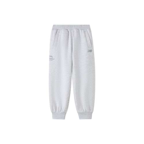 New Balance Light Gray Kids Training Pants New Balance Светло-серые детские тренировочные штаны