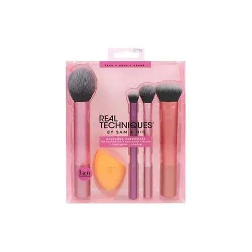 REAL TECHNIQUES Набор кистей и спонж для макияжа Full Set Makeup Brushes