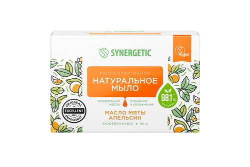 Натуральное мыло SYNERGETIC для рук и тела
