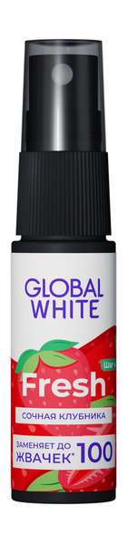 Global White Fresh Сочная клубника Спрей для полости рта