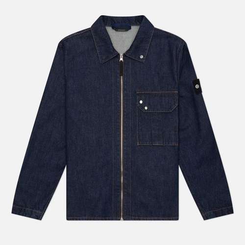 Мужская рубашка Stone Island Indigo Denim-Rinsed Comfort Overshirt
