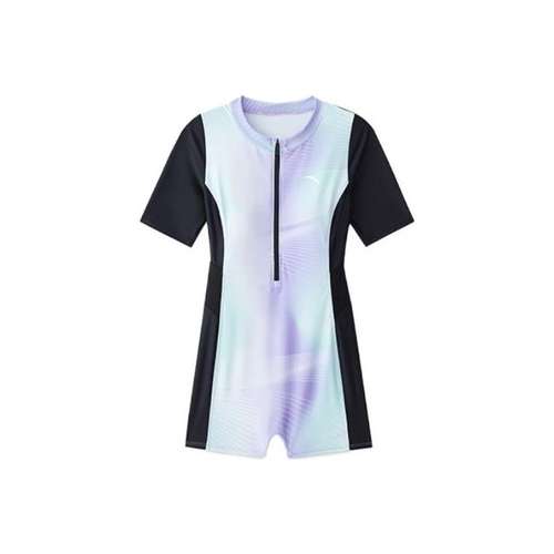 Anta One Piece Купальник Женский Фиолетовый Освежающий Вариант