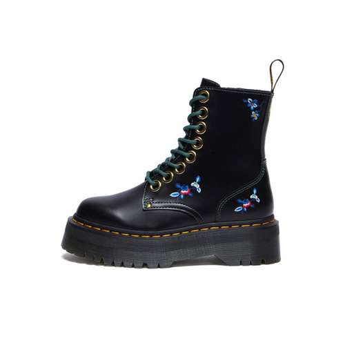 Dr.Martens Коровья кожа Армейские ботинки Унисекс Черный